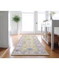 Dalyn Luxury Washable Hatay HY7 Yellow 2'3" x 7'6" Runner Rug