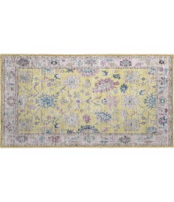 Dalyn Luxury Washable Hatay HY7 Yellow 1'8" x 2'6" Rug
