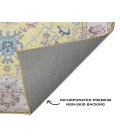 Dalyn Luxury Washable Hatay HY7 Yellow 2'3" x 7'6" Runner Rug