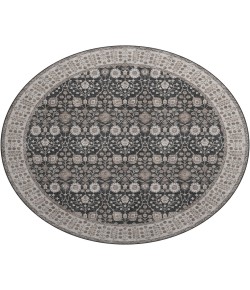 Dalyn Luxury Washable Hatay HY8 Black 8' x 8' Round Rug