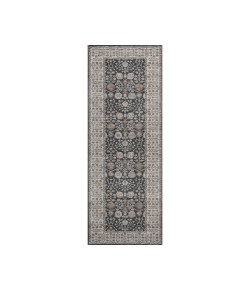 Dalyn Luxury Washable Hatay HY8 Black 2'3" x 7'6" Runner Rug