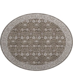 Dalyn Luxury Washable Hatay HY8 Chocolate 8' x 8' Round Rug