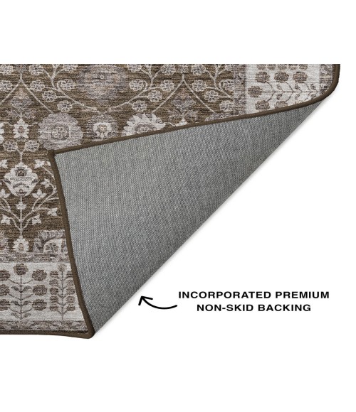 Dalyn Luxury Washable Hatay HY8 Chocolate 8' x 10' Rug