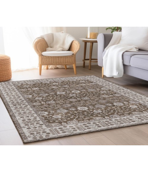 Dalyn Luxury Washable Hatay HY8 Chocolate 8' x 10' Rug