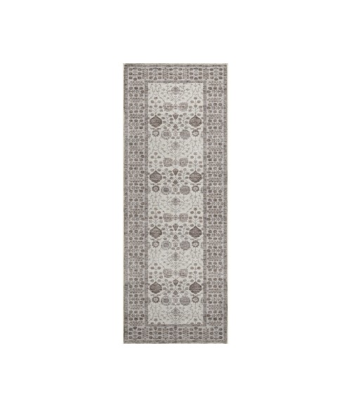 Dalyn Luxury Washable Hatay HY8 Ivory 2'3" x 7'6" Runner Rug