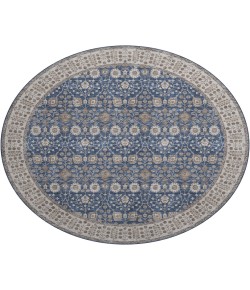 Dalyn Luxury Washable Hatay HY8 Navy 8' x 8' Round Rug