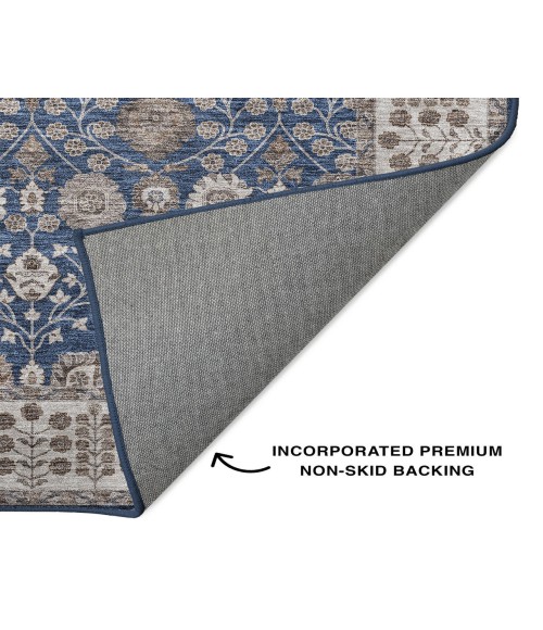 Dalyn Luxury Washable Hatay HY8 Navy 1'8" x 2'6" Rug