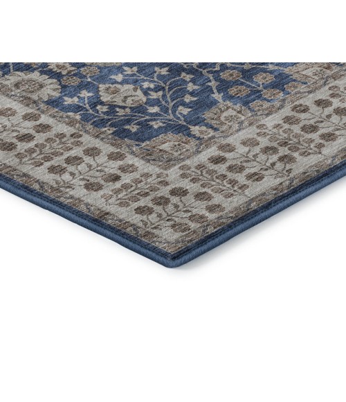Dalyn Luxury Washable Hatay HY8 Navy 1'8" x 2'6" Rug