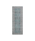 Dalyn Luxury Washable Hatay HY8 Teal 2'3" x 7'6" Runner Rug