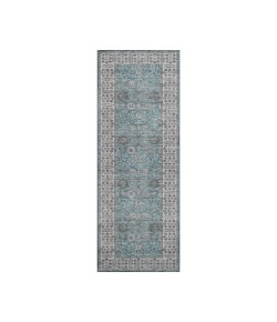 Dalyn Luxury Washable Hatay HY8 Teal 2'3" x 7'6" Runner Rug