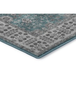 Dalyn Luxury Washable Hatay HY8 Teal 1'8" x 2'6" Rug