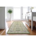 Dalyn Luxury Washable Hatay HY9 Aloe 2'3" x 7'6" Runner Rug