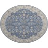 Dalyn Luxury Washable Hatay HY9 Blue 8' x 8' Round Rug