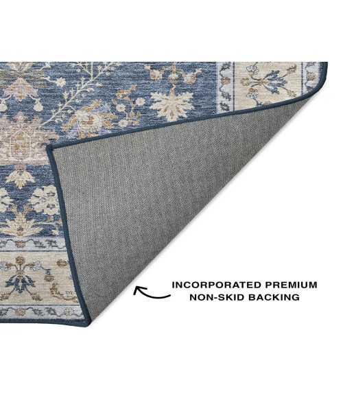 Dalyn Luxury Washable Hatay HY9 Blue 2'6" x 3'10" Rug