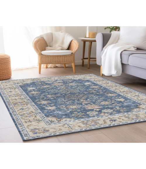 Dalyn Luxury Washable Hatay HY9 Blue 2'6" x 3'10" Rug