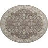 Dalyn Luxury Washable Hatay HY9 Brown 8' x 8' Round Rug