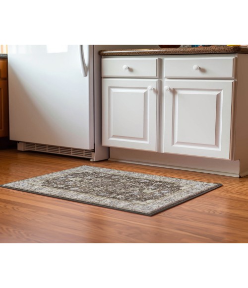 Dalyn Luxury Washable Hatay HY9 Brown 1'8" x 2'6" Rug