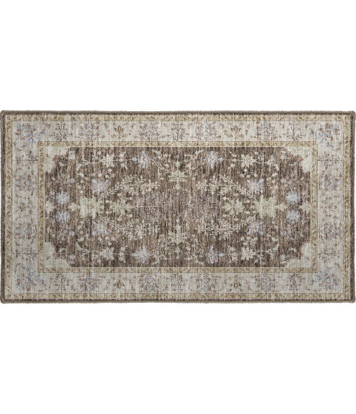 Dalyn Luxury Washable Hatay HY9 Brown 1'8" x 2'6" Rug