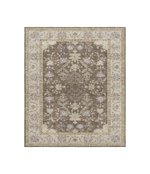 Dalyn Luxury Washable Hatay HY9 Brown 5' x 7'6" Rug