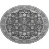 Dalyn Luxury Washable Hatay HY9 Charcoal 8' x 8' Round Rug