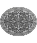 Dalyn Luxury Washable Hatay HY9 Charcoal 8' x 8' Round Rug