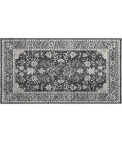 Dalyn Luxury Washable Hatay HY9 Charcoal 1'8" x 2'6" Rug