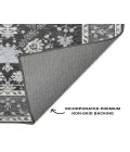 Dalyn Luxury Washable Hatay HY9 Charcoal 3' x 5' Rug