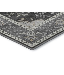 Dalyn Luxury Washable Hatay HY9 Charcoal 3' x 5' Rug