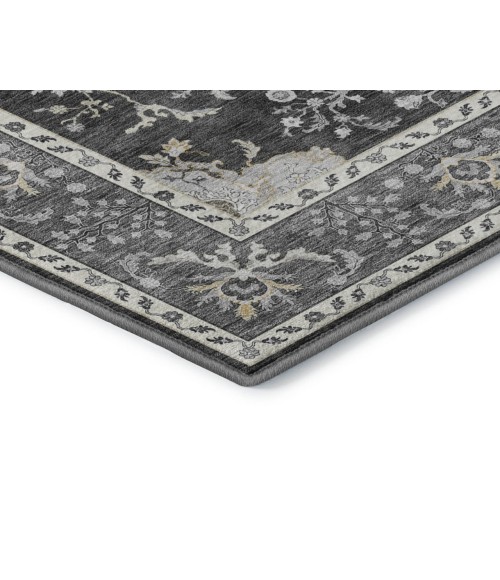 Dalyn Luxury Washable Hatay HY9 Charcoal 3' x 5' Rug
