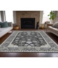 Dalyn Luxury Washable Hatay HY9 Charcoal 3' x 5' Rug