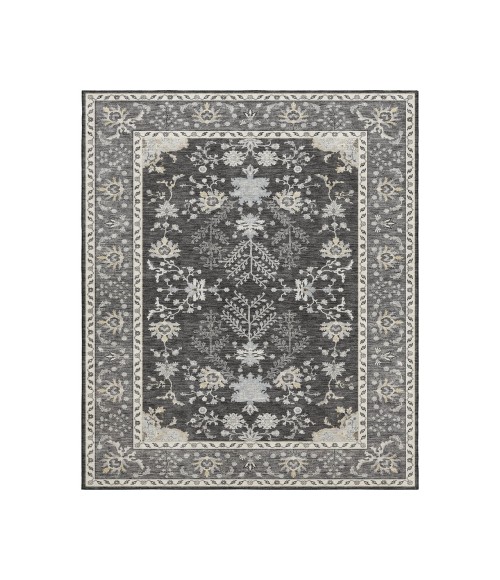 Dalyn Luxury Washable Hatay HY9 Charcoal 3' x 5' Rug