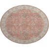 Dalyn Luxury Washable Hatay HY9 Coral 8' x 8' Round Rug
