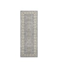 Dalyn Luxury Washable Hatay HY9 Gray 2'3" x 7'6" Runner Rug