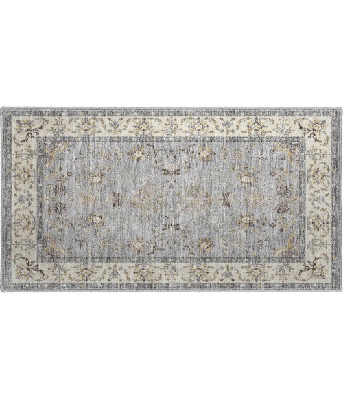Dalyn Luxury Washable Hatay HY9 Gray 1'8" x 2'6" Rug