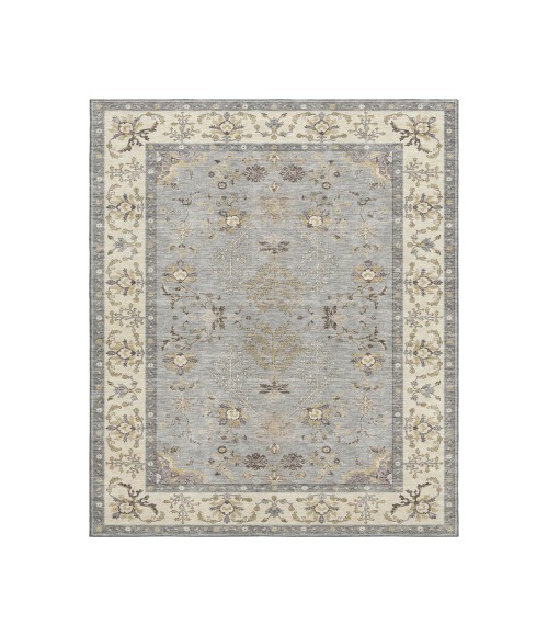 Dalyn Luxury Washable Hatay HY9 Gray 3' x 5' Rug
