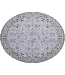 Dalyn Luxury Washable Hatay HY9 Lavender 8' x 8' Round Rug