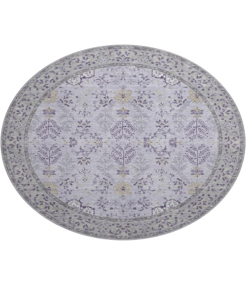 Dalyn Luxury Washable Hatay HY9 Lavender 8' x 8' Round Rug