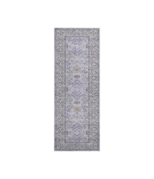 Dalyn Luxury Washable Hatay HY9 Lavender 2'3" x 7'6" Runner Rug