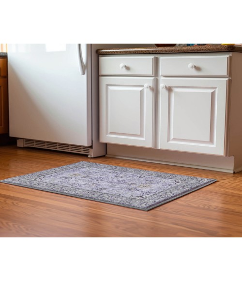 Dalyn Luxury Washable Hatay HY9 Lavender 1'8" x 2'6" Rug