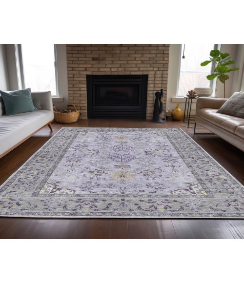 Dalyn Luxury Washable Hatay HY9 Lavender 3' x 5' Rug