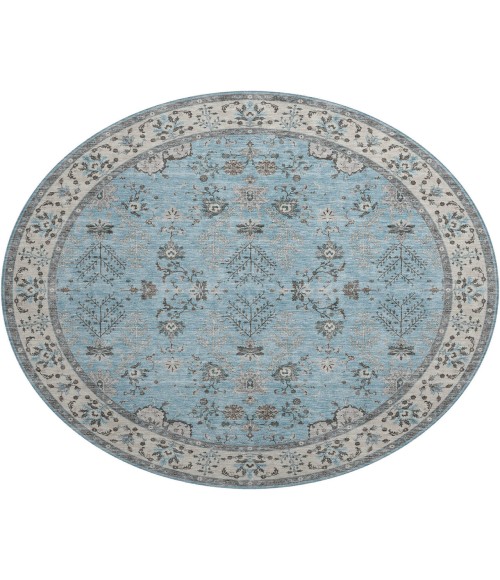 Dalyn Luxury Washable Hatay HY9 Sky 8' x 8' Round Rug
