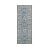 Dalyn Luxury Washable Hatay HY9 Sky 2'3" x 7'6" Runner Rug