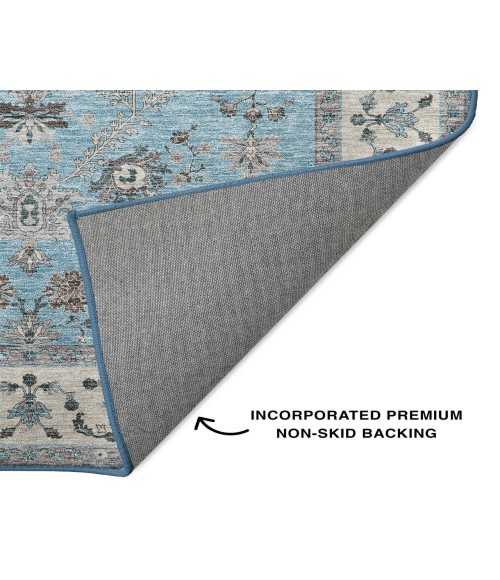 Dalyn Luxury Washable Hatay HY9 Sky 3' x 5' Rug