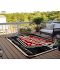 Dalyn Kendall Rug Dalyn Indoor/Outdoor Kendall KE11 Black Washable 10' x 14' Rug