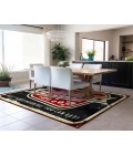 Dalyn Kendall Rug Dalyn Indoor/Outdoor Kendall KE11 Black Washable 10' x 14' Rug