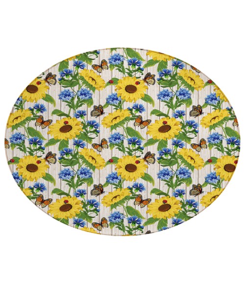 Dalyn Indoor/Outdoor Kendall KE16 Putty Washable 8' x 8' Round Rug