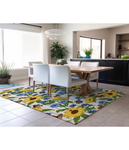 Dalyn Indoor/Outdoor Kendall KE16 Putty Washable 5' x 7'6" Rug