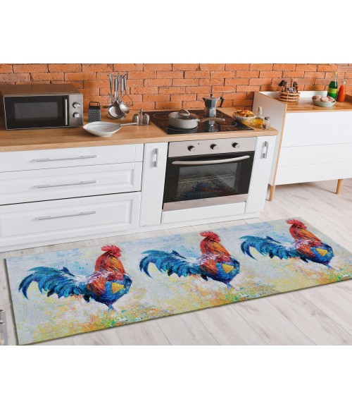 Dalyn Indoor/Outdoor Kendall KE1 Multi Washable 2'3" x 7'6" Runner Rug