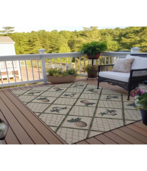Dalyn Kendall Rug Dalyn Indoor/Outdoor Kendall KE7 Beige Washable 8' x 10' Rug