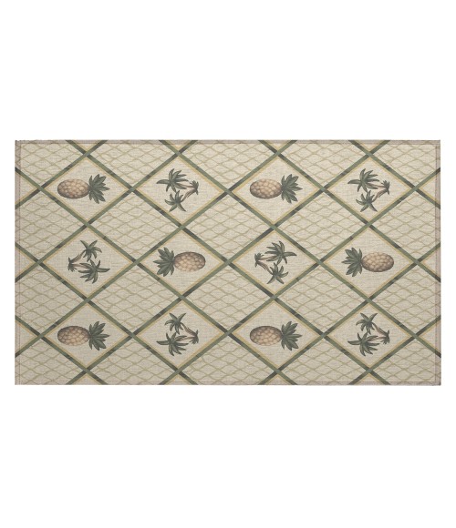 Dalyn Kendall Rug Dalyn Indoor/Outdoor Kendall KE7 Beige Washable 1'8" x 2'6" Rug